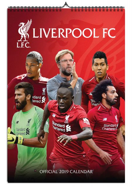 Kalendarz A3 Liverpool F.C na 2019 rok