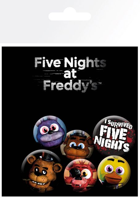 Przypinki z gry Five Nights At Freedy's