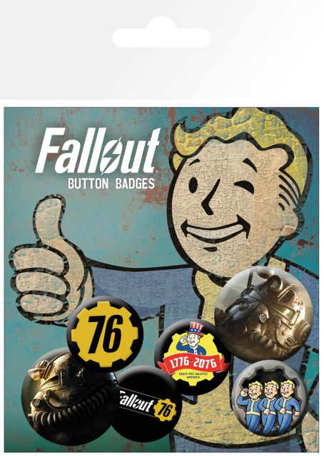 Przypinki z gry Fallout 76