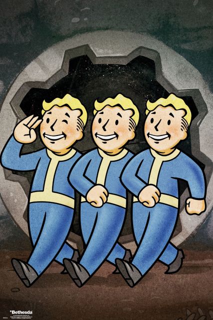 Plakat z gry Fallout 76 - Vault Boy