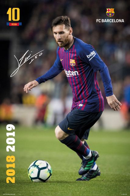 Barcelona FC Messi sezon 18/19 - plakat 61x91,5 cm