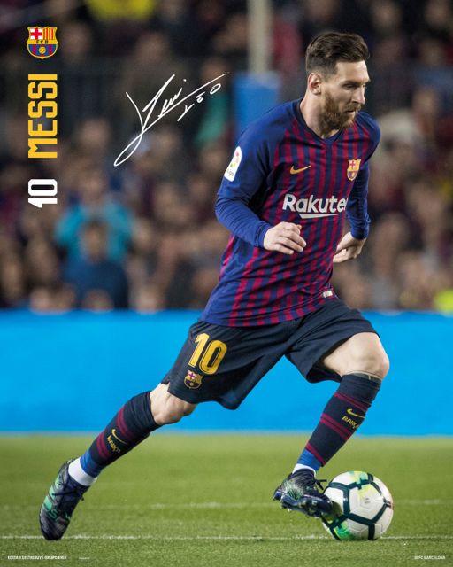 Barcelona FC Leo Messi sezon 18/19 - plakat sportowy 61x91,5 cm