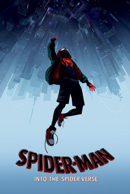 Plakat z filmu animowanego o Spider-Manie