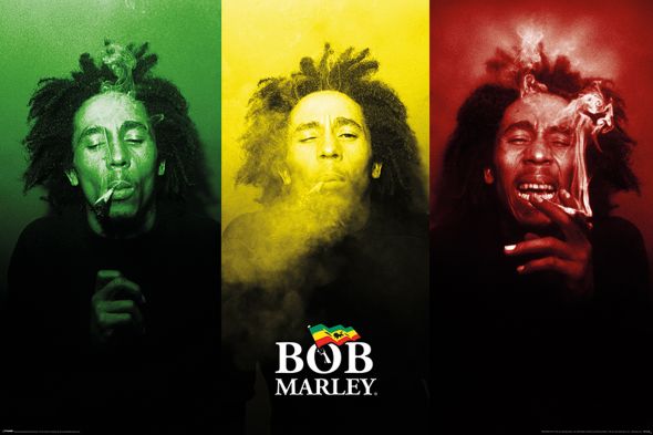 Bob Marley rasta flaga