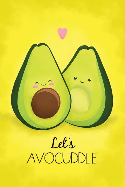 Plakat dla par z Avocado