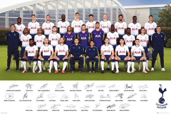 Tottenham Hotspur Zawodnicy sezon 18/19 - plakat 91,5x61 cm