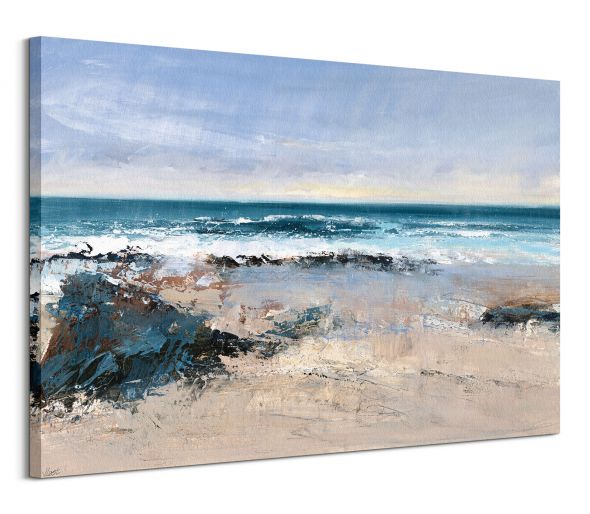 Canvas o nazwie Watching the Waves przedstawiający plażę