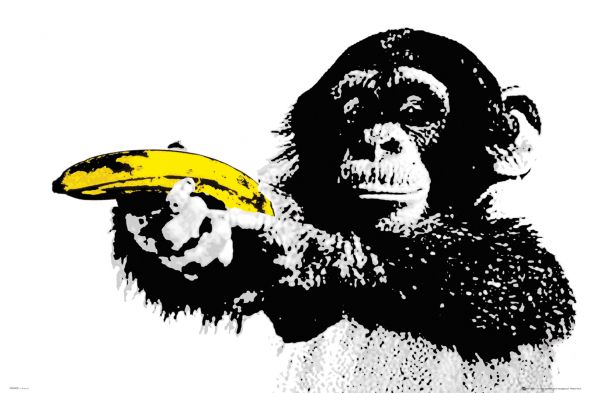 Steez Monkey - małpa z bananem