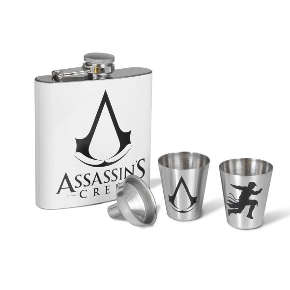 Assassin's Creed Logo - zestaw piersiówki z kieliszkami i lejkiem