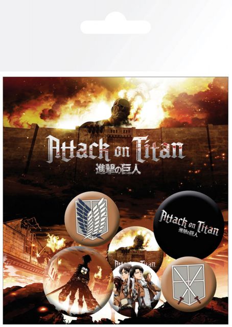 Attack on Titan Mix - przypinki