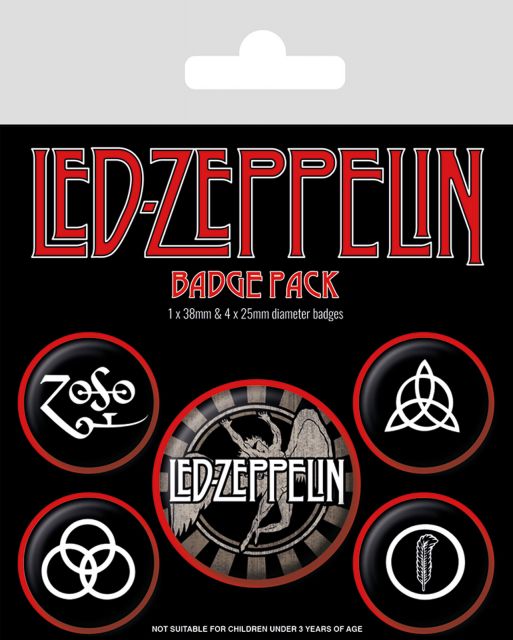 Led Zeppelin Symbols - przypinki