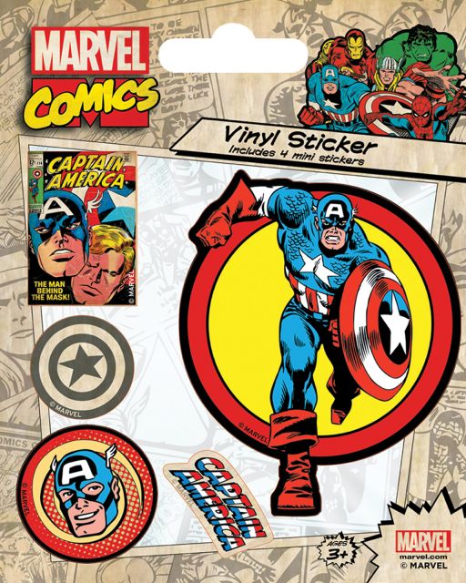 Captain America Retro - naklejki