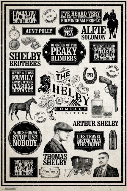 Peaky Blinders Infografika - plakat