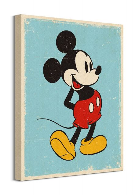 Myszka Mickey Retro - obraz na płótnie