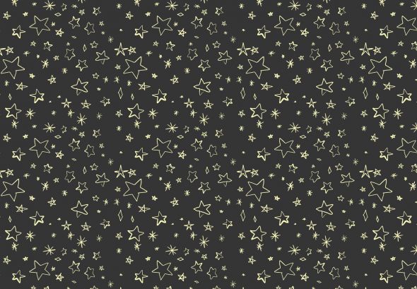 Żółte gwiazdki - fototapeta 366x254 cm