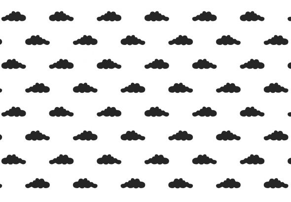 Czarne chmury - fototapeta 366x254 cm