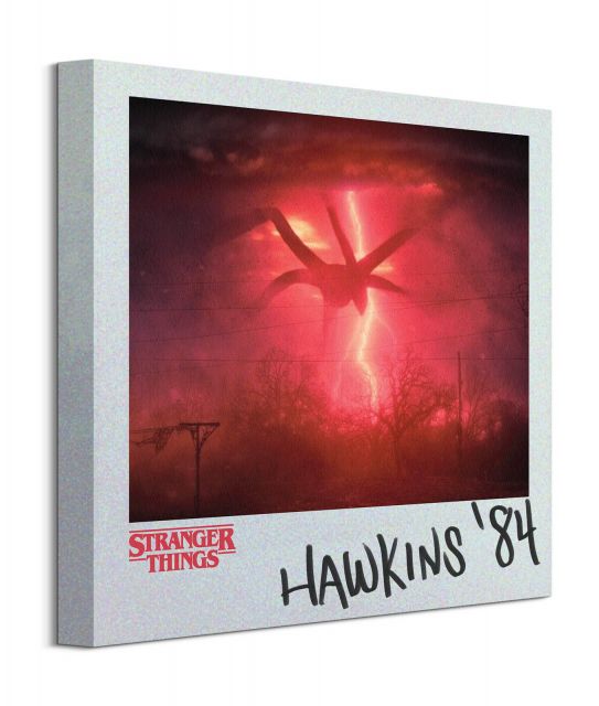 Obraz na płótnie z napisem Hawkins 84 z serialu Stranger Things
