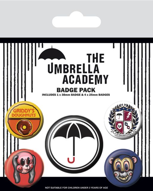 The Umbrella Academy Super - przypinki
