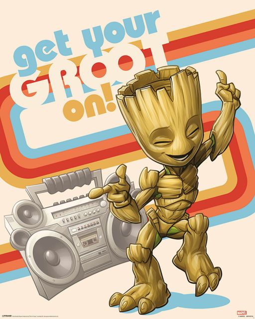 Guardians of the Galaxy Vol. 2 Get Your Groot On - plakat