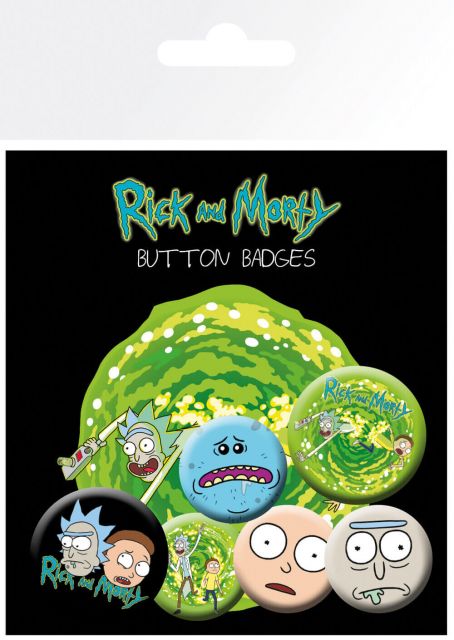 Rick and Morty Postacie - przypinki