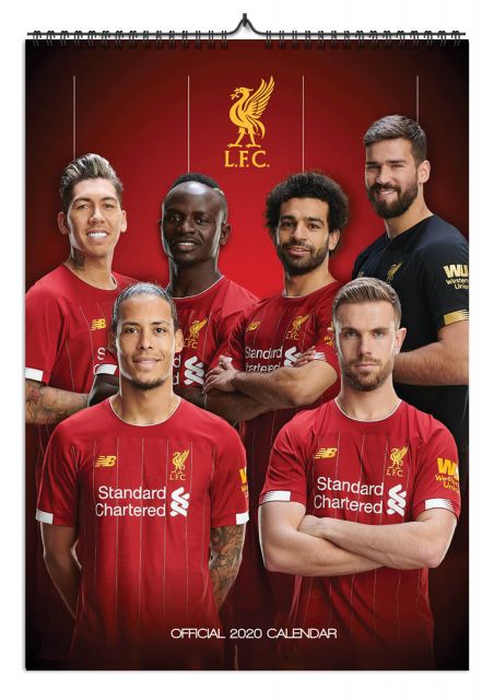 Liverpool FC - kalendarz A3 na 2020 rok