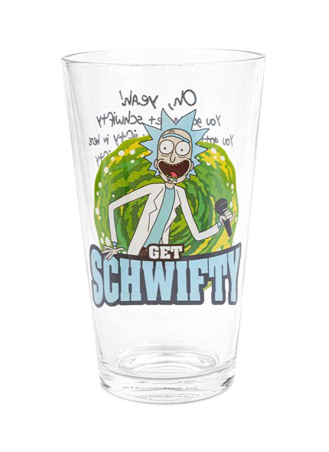 Szklanka Rick and Morty Get Schwifty