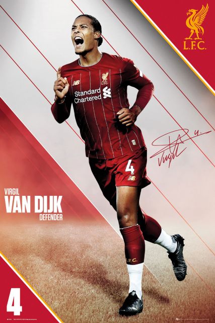 Liverpool Van Dijk 19-20 - plakat