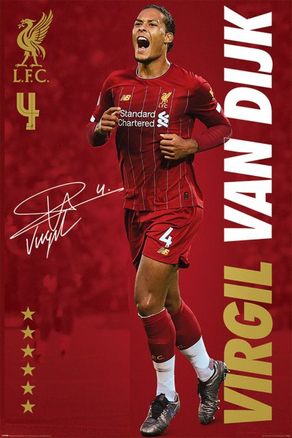 Liverpool FC Virgil Van Dijk - plakat
