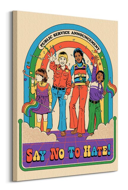 Say No To Hate - obraz na płótnie