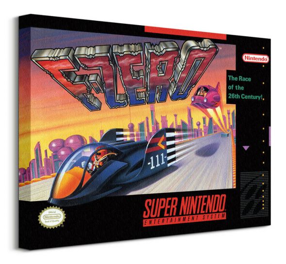 Super Nintendo F-Zero - obraz na płótnie