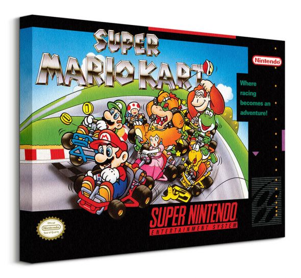 Super Nintendo Super Mario Kart - obraz na płótnie