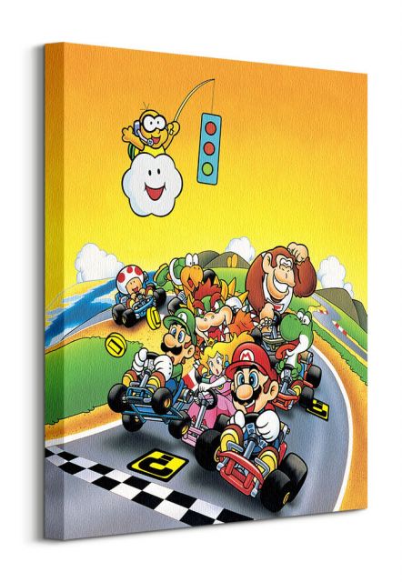 Super Mario Kart Retro - obraz na płótnie