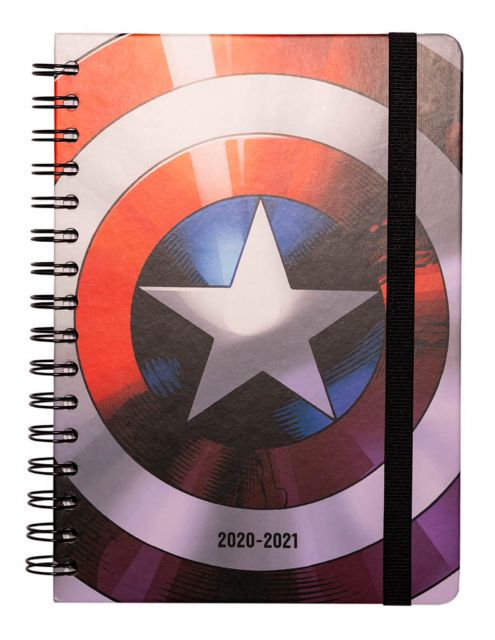 Marvel Kapitan Ameryka - dziennik A5 kalendarz 2020-2021