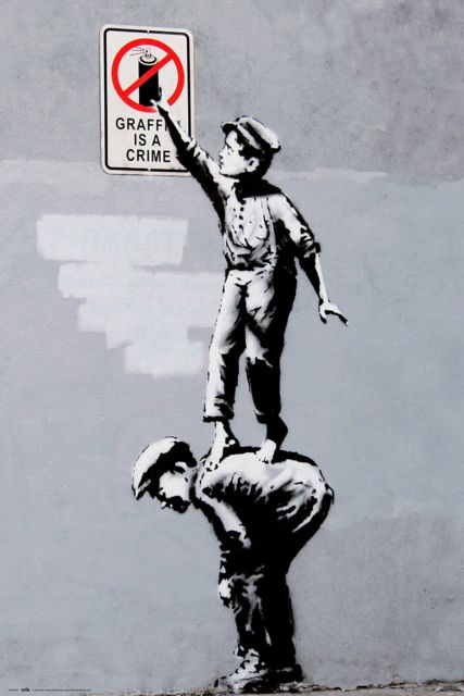 Graffiti is a crime - plakat
