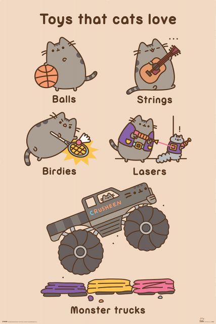 Pusheen Toys for Cats - plakat