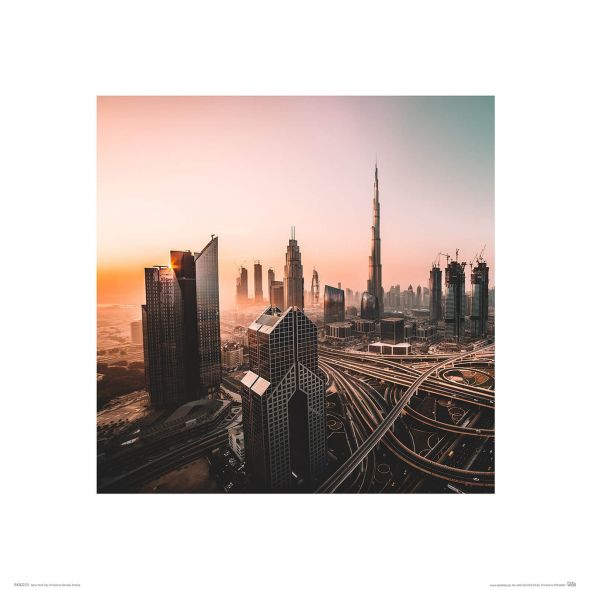 Wschód nad Dubajem - reprodukcja