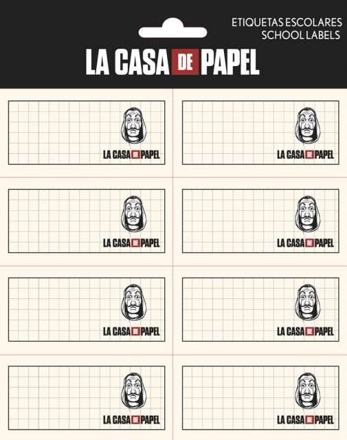 La Casa De Papel - naklejki na zeszyt