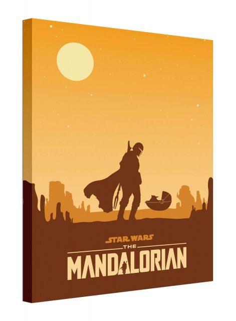 Star Wars: The Mandalorian Meeting - obraz na płótnie