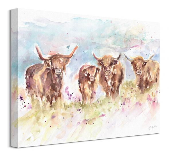 Highland Herd - obraz na płótnie