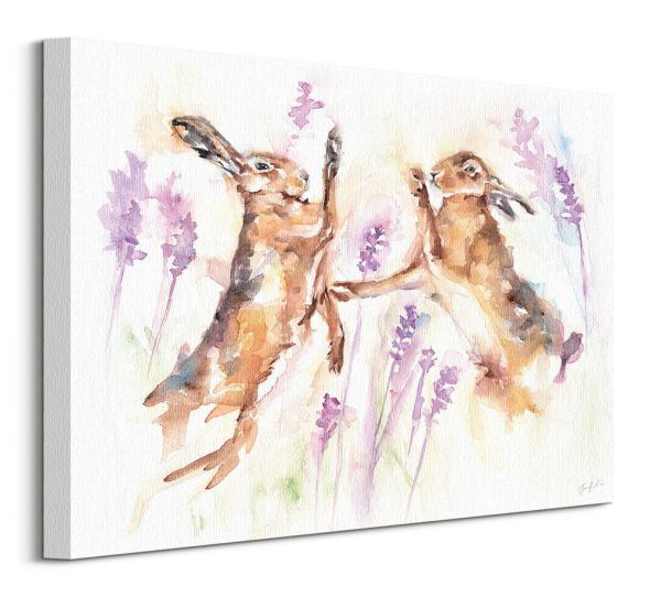Spring Hares - obraz na płótnie