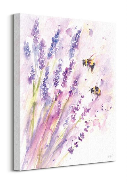 Bees & Lavender - obraz na płótnie