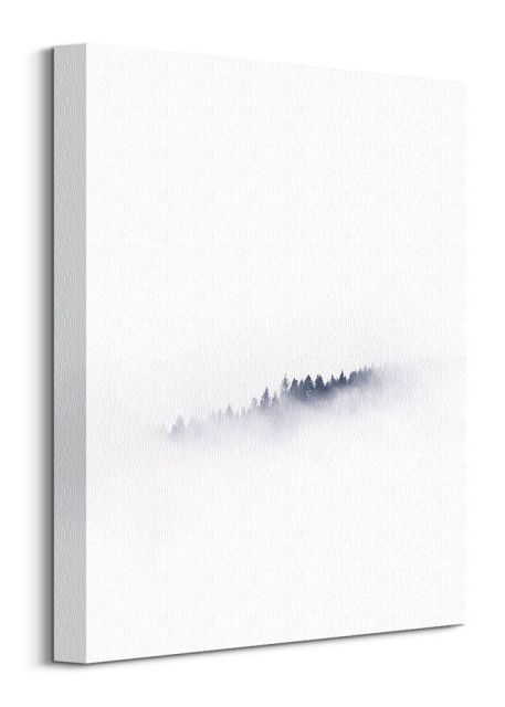 Drzewa we mgle - obraz na płótnie