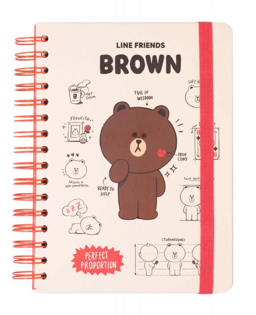 Line Friends Perfect Proportion - notes A5