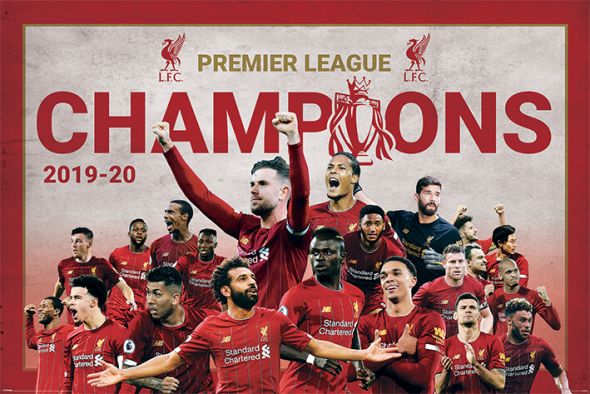 Liverpool FC Champions Montage - plakat