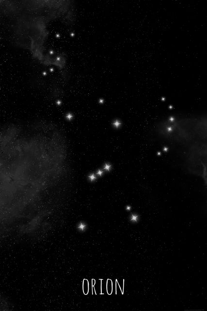 Orion konstelacja gwiazd - plakat