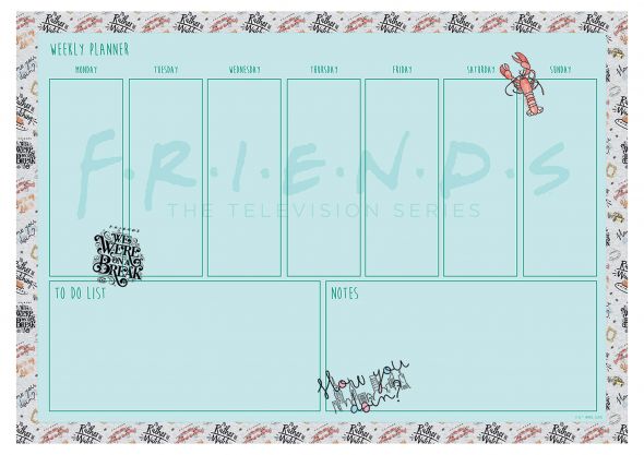 Przyjaciele Friends - planer tygodniowy