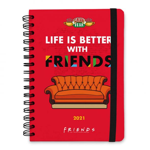 Friends Life Is Better With - dziennik A5 kalendarz 2021