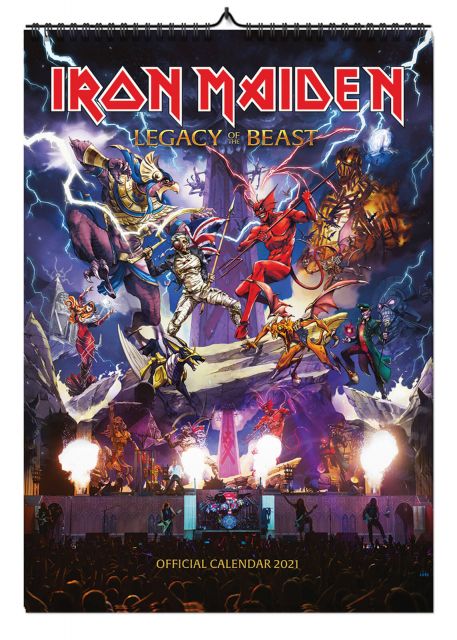 Iron Maiden - kalendarz A3 na 2021 rok