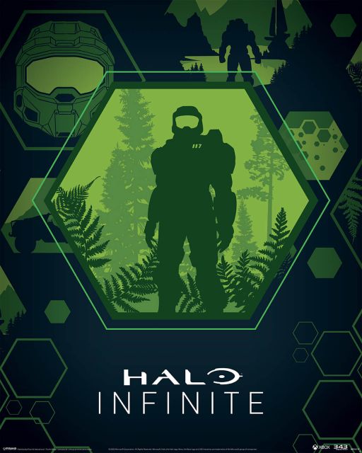 Halo Infinite Master Chief Hex - plakat