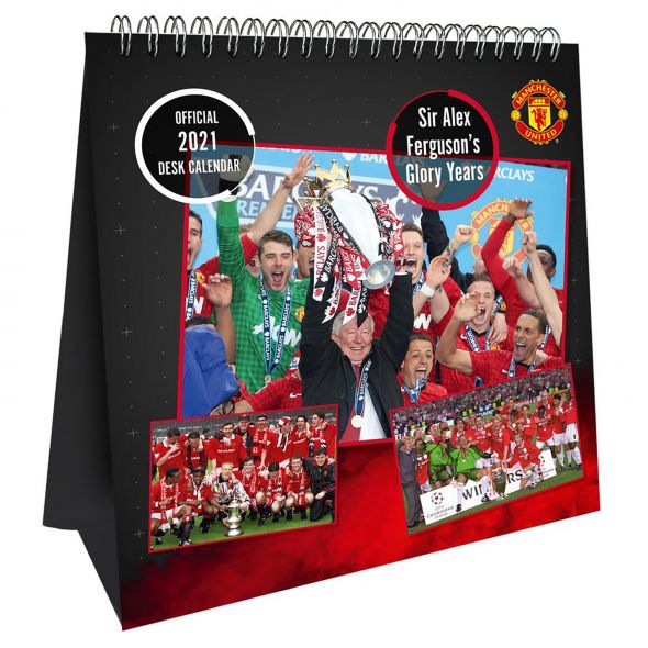 Manchester United - biurkowy kalendarz 2021